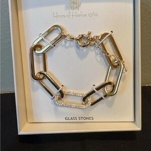 House of Harlow 1960 Gold and Silver Chain Bracelet